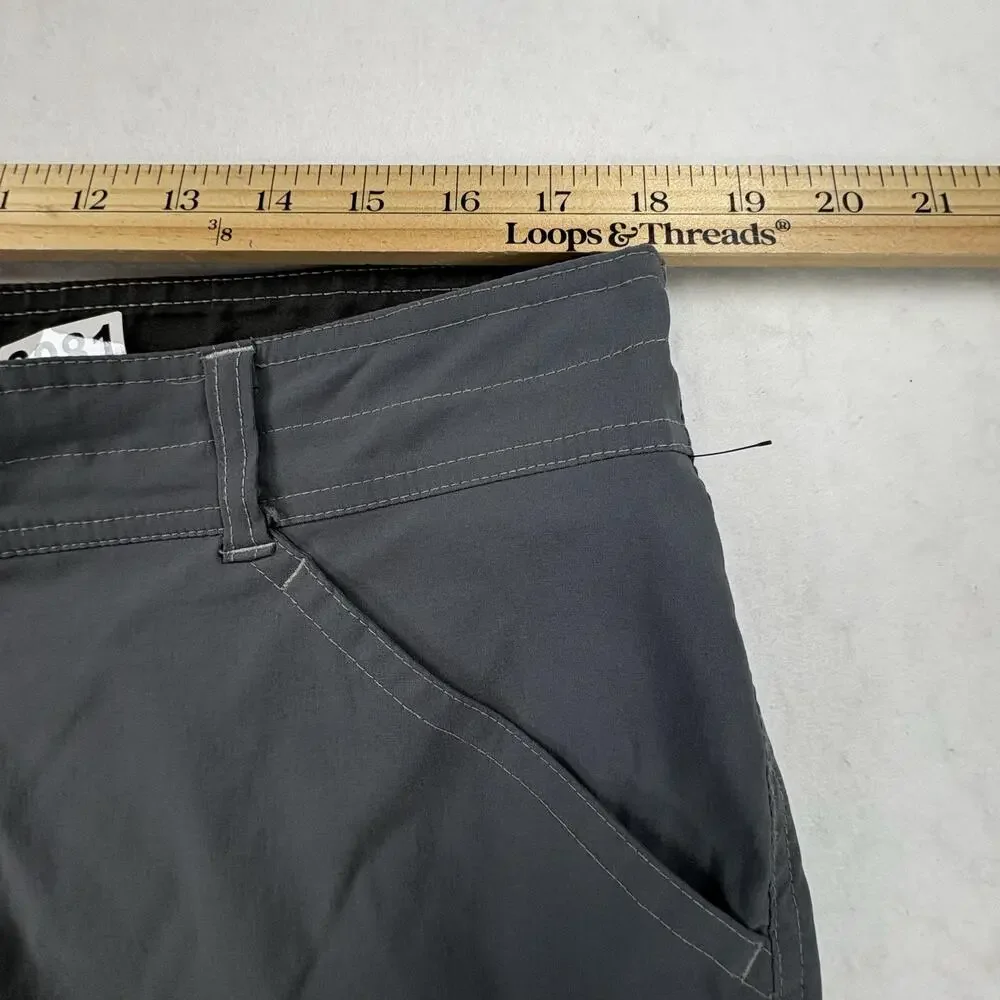 Kuhl Cargo Shorts Mens 36 Gray Stretch 17 Inseam Hiking Outdoor Travel